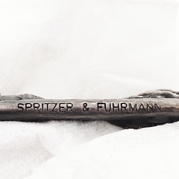 Vintage Danish Designer Silver Embossed Repoussé Comb Holder - Picture 7 of 7